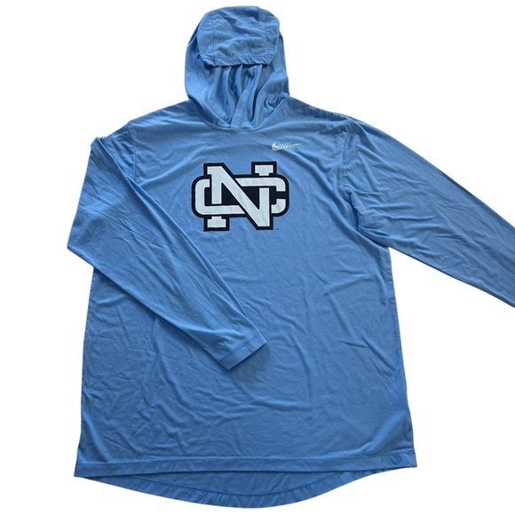 Nike Other - Nike UNC North Carolina Tar Heels Men’s Long Sleeve Hoodie T-Shirt Blue size L